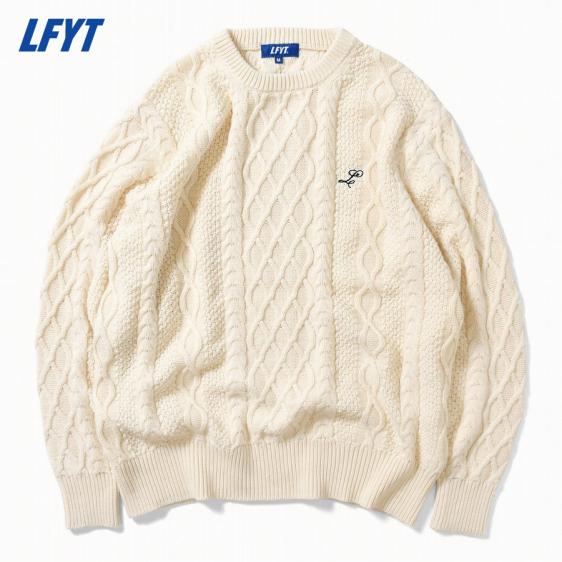 LFYT : COTTON CABLE KNIT SWEATER