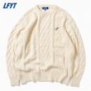 LFYT : COTTON CABLE KNIT SWEATER