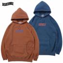 SAYHELLO : Flame Logo Embroidery Pigment Dyed Hoodie