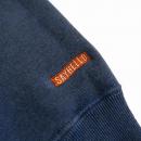 SAYHELLO : Flame Logo Embroidery Pigment Dyed Hoodie
