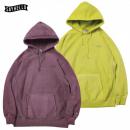 SAYHELLO : Cash Logo Embroidery Pigment Dyed Heavy Hoodie