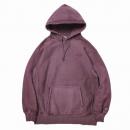 SAYHELLO : Cash Logo Embroidery Pigment Dyed Heavy Hoodie