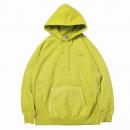SAYHELLO : Cash Logo Embroidery Pigment Dyed Heavy Hoodie