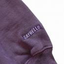SAYHELLO : Cash Logo Embroidery Pigment Dyed Heavy Hoodie