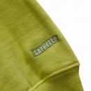SAYHELLO : Cash Logo Embroidery Pigment Dyed Heavy Hoodie